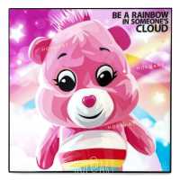 รูปภาพตุ๊กตา หมี Cheer Care Bears หมีแคร์แบร์ รูปภาพ​ติด​ผนัง​ pop art พร้อมกรอบและที่แขวน การ์ตูน cartoon แต่งบ้าน ของขวัญ กรอบรูป