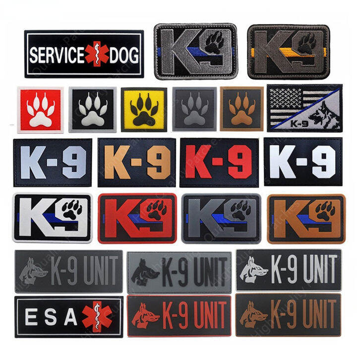 service-dog-k9-unit-esa-pet-service-dogs-sling-sticker-pvc-magic-sticker-badge-tactical-patch-for-dog-clothing-hook-and-ring-adhesives-tape