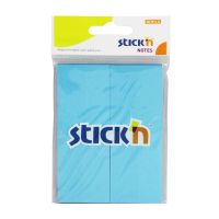 กระดาษโน้ตกาวในตัว STICKN #21091 ขนาด 1.5x2 นิ้ว (1x4) สีฟ้านีออน (PC)