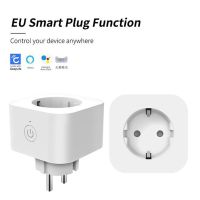 EU Smart Plug WIFI Remote Socket Timer Plug Voice Control Home Fire Retardant PC Smart Power Socket Work With Alexa and Google Ratchets Sockets