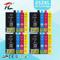 Compatible 252XL Ink Cartridge T252XL E-252XL 252 XL For Epson WorkForce WF-3620 3640 7110 7210 7610 7620 7710 7720 Printer Ink Cartridges