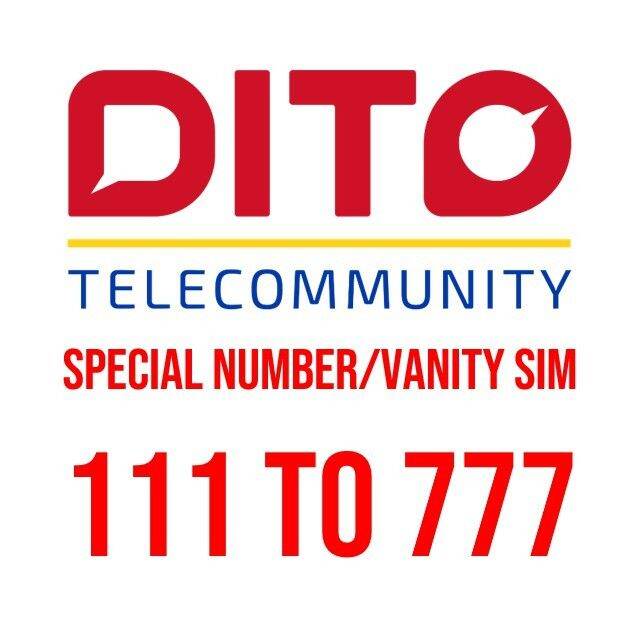 DITO Special Numbers Vanity Sim last 3 digits 111 TO 777 | Lazada PH