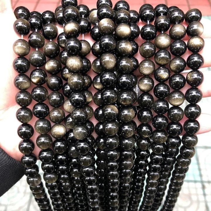 natural-stone-gold-black-obsidian-beads-shinny-charm-round-loose-gemstone-beads-for-jewelry-making-bracelet-necklace-accessories