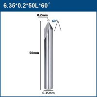 Xcan เครื่องตัดมิลลิ่งดอก1/4ดอกกัดแกะสลัก60 90องศา V 2ขลุ่ยการกัดไม้ Cnc บิตเราเตอร์การกัดไม้ Bt เครื่องมือบด