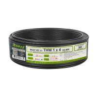 สายไฟ THW IEC01 RANZZ 1x4 ตร.มม. 50 ม. สีดำTHW ELECTRIC WIRE IEC01 RANZZ 1X4SQ.MM 50M BLACK **บริการเก็บเงินปลายทาง**