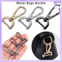 JING โลหะ หัตถกรรมเครื่องหนัง อุปกรณ์เสริมกระเป๋า แหวนแยก ปลอกคอ Carabiner Snap สายรัดกระเป๋า กุ้งก้ามกราม หัวเข็มขัด ตะขอเกี่ยวที่ถอดออกได้