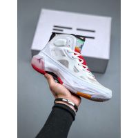 RT 2023 HOT Original✅ NK* Ar- J0dan- 37 XXXVII Zi0n P F Comfortable Actual Combat MenS Basketball Shoes Fashion Outdoor Sports Shoes White Red （Free Shipping）