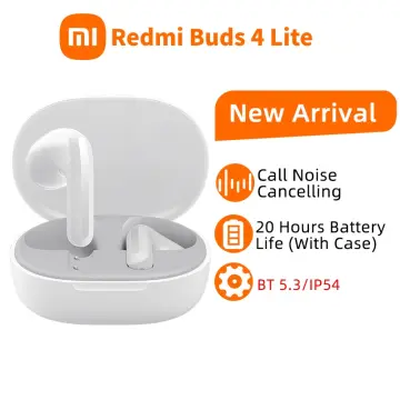 Xiaomi Redmi Buds 4 Lite TWS Bluetooth 5.3 Earphone IP54 Headset 20 Hours  Battery Life Mi Ture Wireless Earbuds 4 Headphone