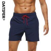 Datifer Quick-Drying Mens Beachwear Plus Size Swimsuit Men Printing Bathing Suit Male Elastic Waist Athletic Running Gym Shorts