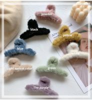 【CC】◄▲  Hair Claw Faux Fur Clamps Hairpins Barrette Fashion Accessories