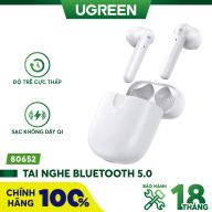 Tai nghe Bluetooth 5.0 TWS UGREEN 80652 - Âm thanh Hifi True Wireless - Chống ồn - Thời lượng pin 20 giờ - Hỗ trợ sạc không dây - Hàng phân phối chính hãng - Bảo hành 18 tháng 1 đổi 1 thumbnail