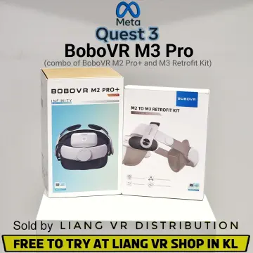 BOBOVR M3 PRO Comfort Battery Head Strap Compatible with Meta