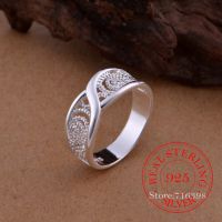 100% 925 Sterling Silver Jewelry Vintage Hollow Pattern Couples Wedding Silver Rings For Women Men Fashion Anel De Prata Bijoux