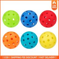 GOOD MOOD BEAUTY 4Pcs มีรู ลูกกอล์ฟลูกดอง อุปกรณ์การฝึกอบรม พลาสติกทำจากพลาสติก Pickleball Ball แฟชั่นสำหรับผู้หญิง ทนทานต่อการใช้งาน เปลี่ยนลูกกอล์ฟ ในร่มและกลางแจ้ง