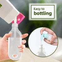 5Pcs ขวดโลชั่นเปล่าพร้อมพวงกุญแจพลาสติก Squeezabl Containers Flip Spray Cap สำหรับ Hand Sanitizer Conditioner2023