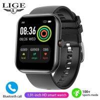 LIGE Smart Watch Woman Bluetooth Call AI Voice Waterproof IP68 Bracelet Heart Rate Blood Pressure Tracker 2023 Smartwatch Ladies