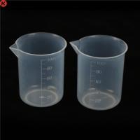 2PCS 100mL plastic transparent Beaker Set Graduated Borosilicate Glass Beaker School Laboratory Study Supplies