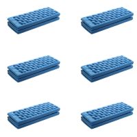 6X Personalized Folding Foam Waterproof Seat Pad Chair Cushion (Blue)