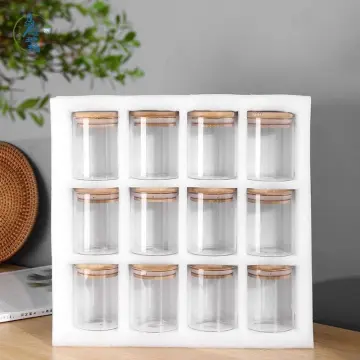 40 Pack Small Glass Honey Jars with Lids for Wedding Favor, Baby Showers, 3  Oz Airtight Glass Canning Jars with Lids, Hexagonal Glass Jars for Spice