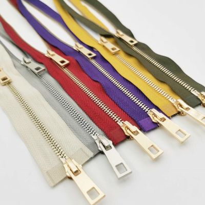 Meetee 1Pc 80/100/120cm 5# Auto Lock Metal Zipper Double-Slider Zippers for Jackets Coat Repair Kit Zips DIY Bag Sew Accessories Door Hardware Locks F
