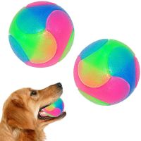 Pet Dog Toy ChewingDog Balls Flashing Elastic Glow In The Dark Interactive Ball Dog Ball Pet Toys Puppy Chew Toy мяч для собак Toys