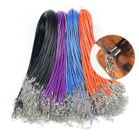 20pcs 45cm 5cm extened chain Wax Rope Necklace Chain Braided Rope Necklaces amp; Pendant Findings Lobster Clasp String Cord