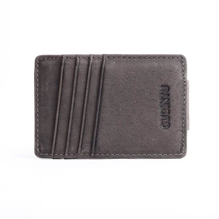 layor-wallet-กระเป๋าสตางค์ผู้ชายวินเทจ-nubuck-หนังแท้39-s-คลิปเงินมีช่องเสียบบัตรกระเป๋าเงินใบเล็กมีที่หนีบแม่เหล็ก