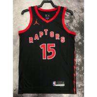 นิวเจอร์ซีย์คุณภาพสูง hot pressed 2023 nba Toronto Raptors No.15 Carter black basketball jersey