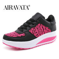 Women Shake Shoes Fly Weaving Athletic Sneakers Thick Heighten Sports Shoes Spring Autumn Casual Footwear