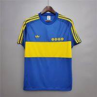 卍✟♨ เสื้อกีฬาแขนสั้น ลายทีมชาติฟุตบอล Boca Juniors 1981 ชุดเหย้า สไตล์เรโทร