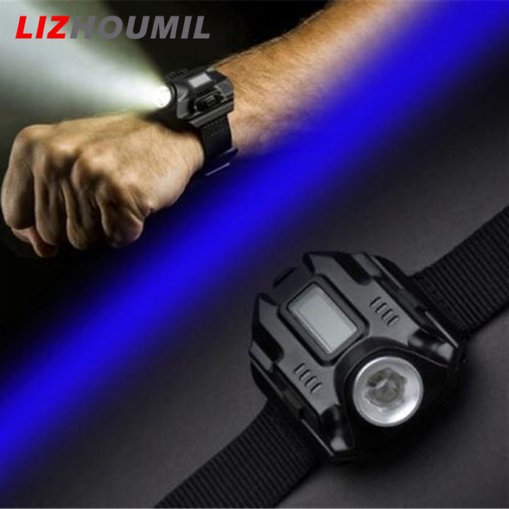 lizhoumil-ไฟฉายนาฬิกาจับเวลากันน้ำสุดพิเศษ-ไฟฉายนาฬิกาสำหรับกีฬากลางแจ้งอิเล็กทรอนิกส์-usb-ชาร์จได้นาฬิกาข้อมือชายสายรัดข้อมือโคมไฟ