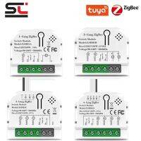 1/2/3/4แก๊ง Tuya Zigbee Wifi โมดูลสวิตซ์  สมาร์ทโฮม DIY ขนาดเล็กเบรกเกอร์อัจฉริยะ10A รองรับ2ทาง Alexa Google