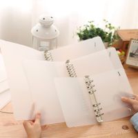 DIY Spiral Notebook Cover A5 Ring Binder A6 Cover Transparent PP Plastic Loose leaf Notebook Notepad Cover A4/B5/A7 Note Books Pads