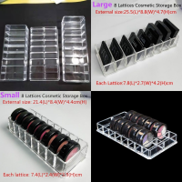 8Lattices Plastic Storage for LipstickPress Powder Storage Case Transparent Organizer Jewelry Display Container