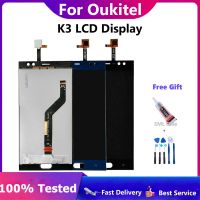 100% ทดสอบจอ LCD คุณภาพสูงสำหรับจอแสดงผล LCD ใน K3ของ Oukitel + อะไหล่หน้าจอสัมผัสประกอบดิจิไทเซอร์ Oukitel K 3 + เครื่องมือ