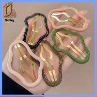 NICOLEY 3/5PCS โลหะสำหรับตกแต่ง คลิปกลวงรูปก้อนเมฆ เรซิน แบบพกพาได้ เครื่องมือจัดแต่งทรงผม น่ารักน่ารักๆ เครื่องประดับผมวินเทจ สาวๆ