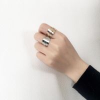 Minimalist smooth texture metal ring fashion female temperament Deserve to act the role of joint ring Fine jewellery wholesale