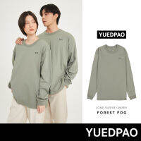 Yuedpao No.1 เสื้อยืดSignature Longsleeve Summer ผ้าหนาทรงสวย ยับยากรีดง่าย รับประกันไม่ย้วย 2 ปี สี  Forest fog