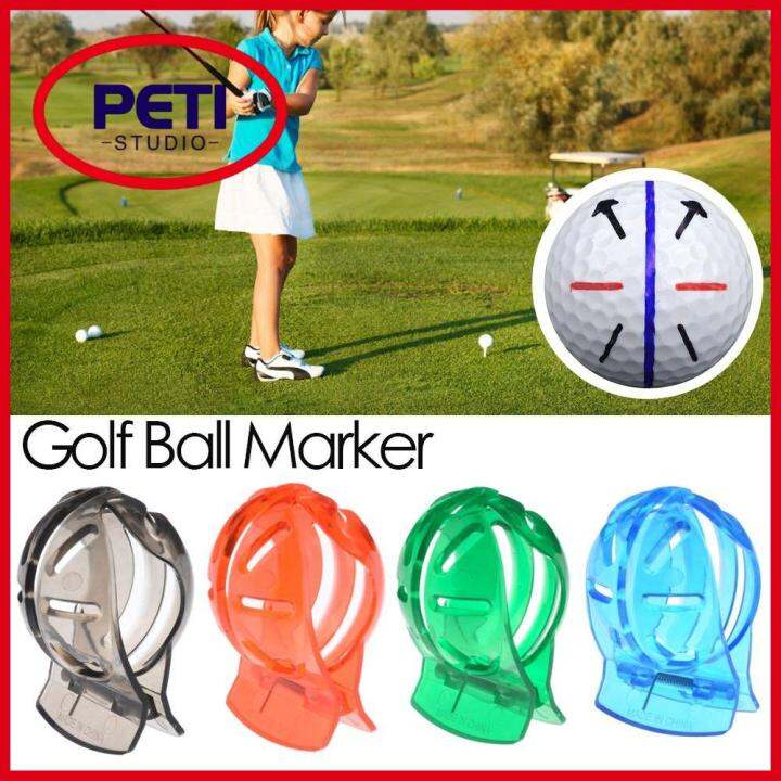 PETI STUDIO Portable Putting Positioning Aids Golf Tool Line Drawing