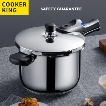 COOKER KING Single Handle Pressure Cooker 304 Stainless Steel