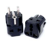 1PCS  universal French Russia Korea Germany Thailand power connector EU US uk to EU france travel adapter plug Type E Shoes Accessories