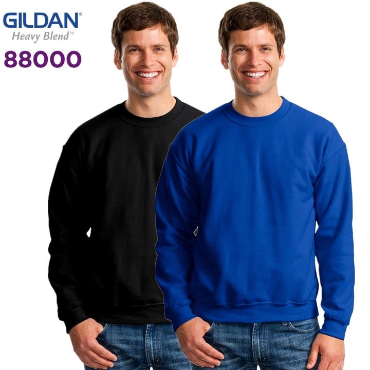 gildan-88000เสื้อสเวตเตอร์ขนแกะสำหรับผู้ชาย-เสื้อฮู้ดกีฬาเสื้อคลุมขนาดใหญ่พิเศษคอกลมสำหรับผู้ชาย