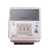 1 PCS E5C4 Guide Rail Type Temperature Controller 0~399℃ Digital Display Pointer Control Switch (A)