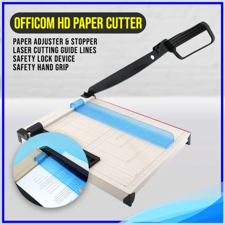 Paper Cutter Officom HD [Heavy Duty Metal Structure A4 with Adjuster ...