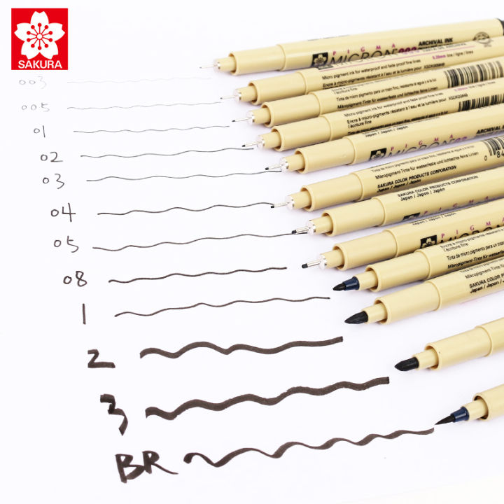 ญี่ปุ่นซากุระเข็มชุดปากกา-xsdk-กันน้ำตะขอปากกาวาดมือนักเรียนการ์ตูนออกแบบอะนิเมะทุ่มเทปากกาเจลสีดำ