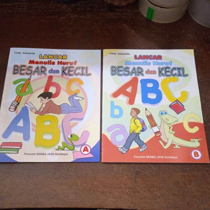 Lancar Menulis Huruf Besar Dan Kecil Bagian A & B | Lazada Indonesia