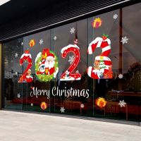 New New Year Christmas Home Decoration Merry Christmas Wall Stickers Xmas Party Window Decals For 2023