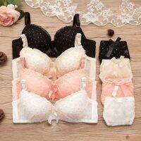 【jw】☊  Teen Bras and Panty Set No Set Adjustable Student Briefs Brassiere 3/4 Cup