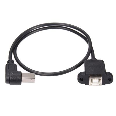 USB 2.0 B Male to USB B Female Socket Printer Panel Mount Extension Cable 50cm