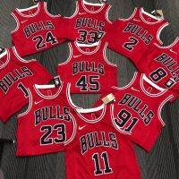 [Hot Pressed]2022 NBA Chicago Bulls 75Th เสื้อเจอร์ซีย์ครบรอบ Rose Ball Rodman Derozan Pippen เสื้อบาสเก็ตบอลเสื้อผ้าลำลองเสื้อกีฬาเสื้อเจอร์ซีย์ใส่เล่นเมืองเสื้อเจอร์ซีย์ย้อนยุคใหม่เสื้อผ้าออกกำลังกายเสื้อผ้าฝึกเสื้อผ้า